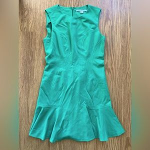 Diane von Furstenberg kelly green drop waist dress!